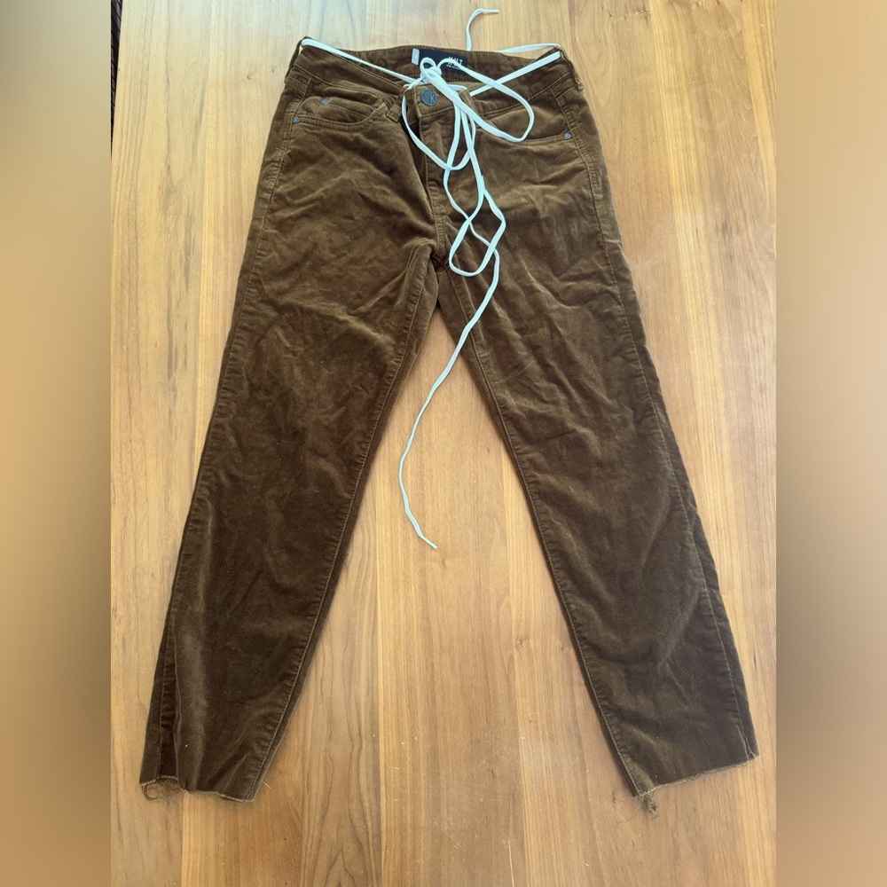 KUT FROM KLOTH BROWN SLIM STRETCH PANTS SIZE 6 BRAND NEW